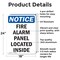 Signmission Fire Alarm Panel Located Inside, 18 in W x Rectangle, Aluminum OS-2PACK-NS-A-1824-V-12534 - alternate 6